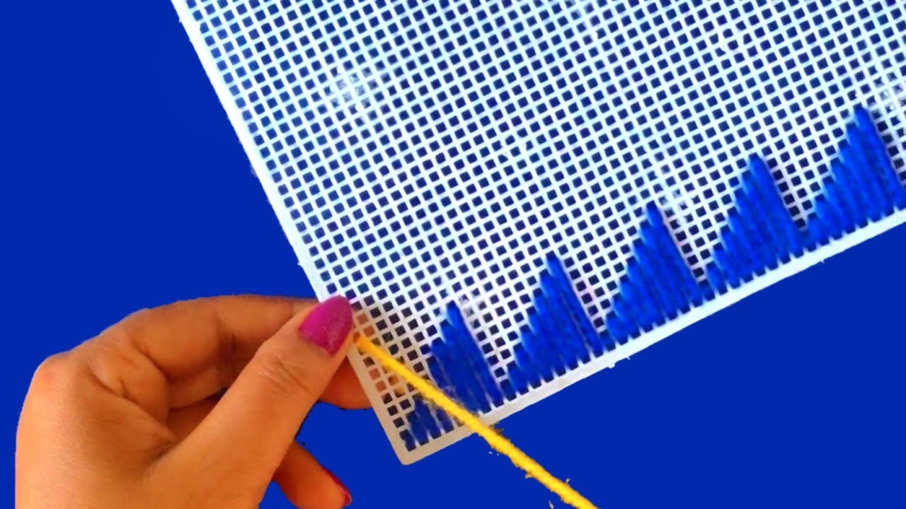 LATEST AND BEAUTIFUL PLASTIC CANVAS DESIGN IDEA STEP BY STEP ❤️❤️👍👍