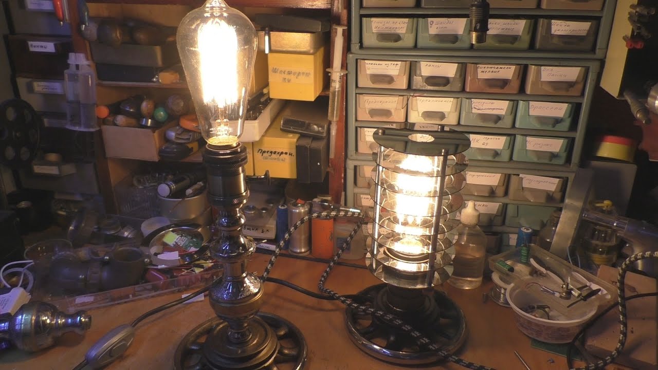 Лампа Эдисона, варианты оформления. (Edison lamp)
