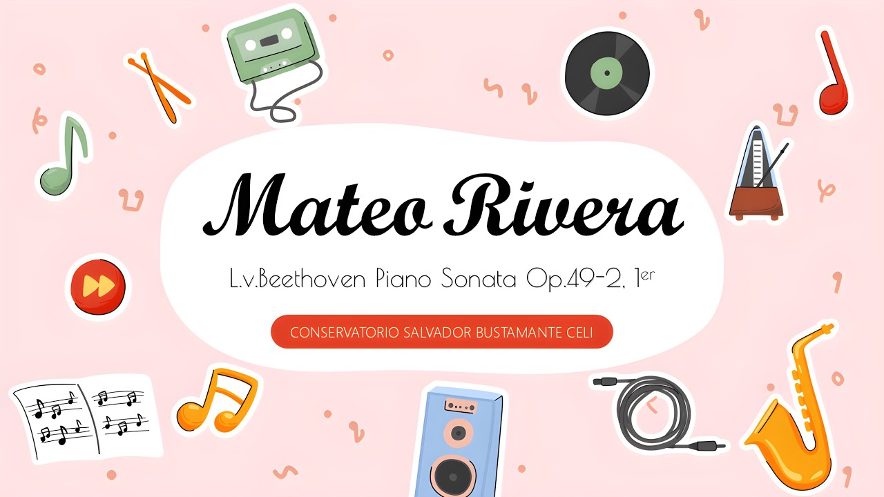 Piano Sonata Op.49-2 Nr.20 en Sol Mayor 1ºMovimiento_Ludwig van Beethoven | Piano : Mateo Rivera
