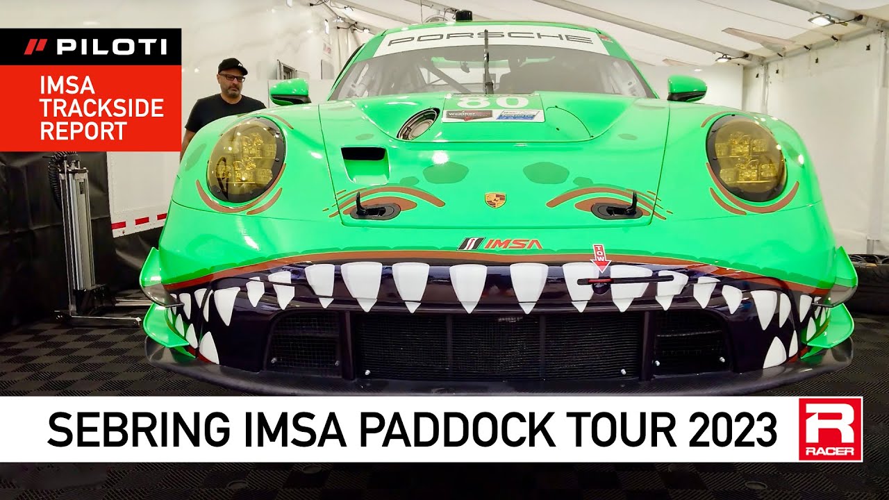 IMSA Sebring Paddock Tour 2023 with Marshall Pruett presented by PILOTI