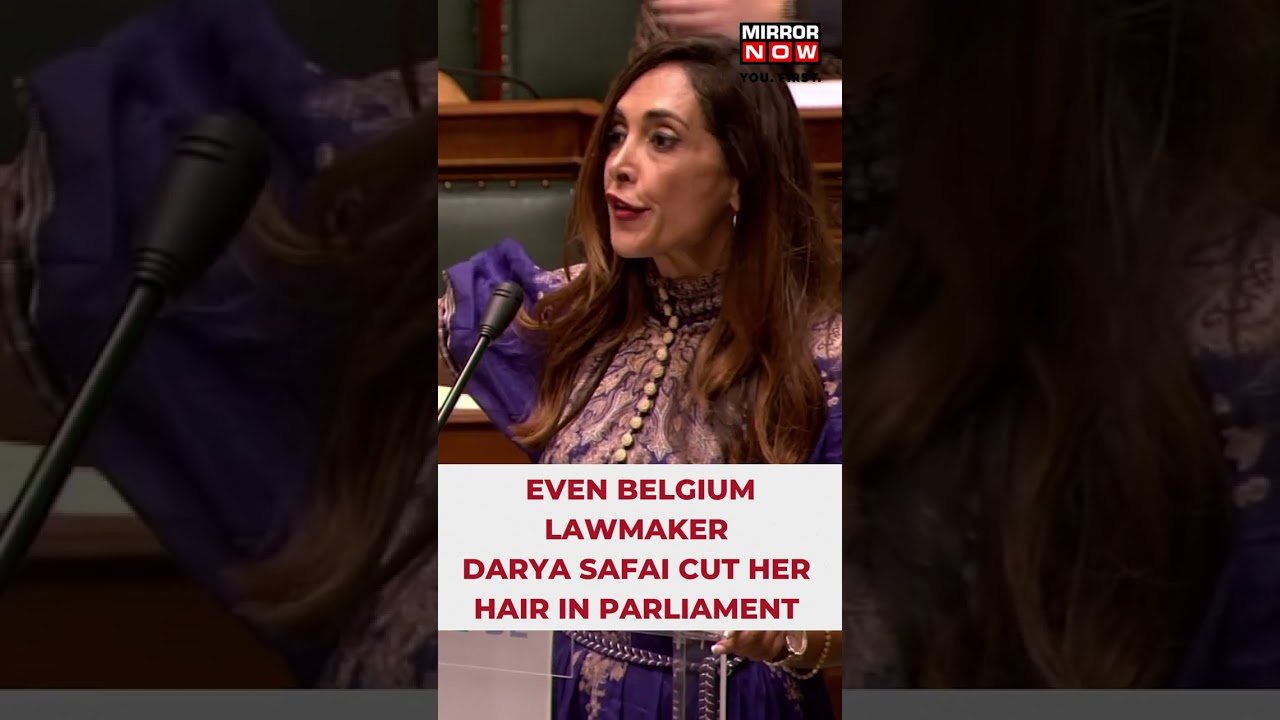 Iran Protests | European Lawmaker Cuts Off Hair In Parliament | Anti-Hijab Protests #shorts