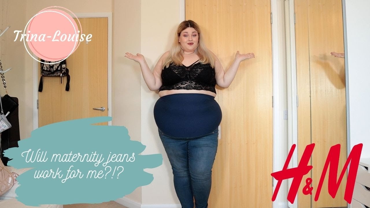 H&M Plus Size Clothing Haul - UK Size 28 - Testing Out Maternity Jeans! *Trina-Louise*