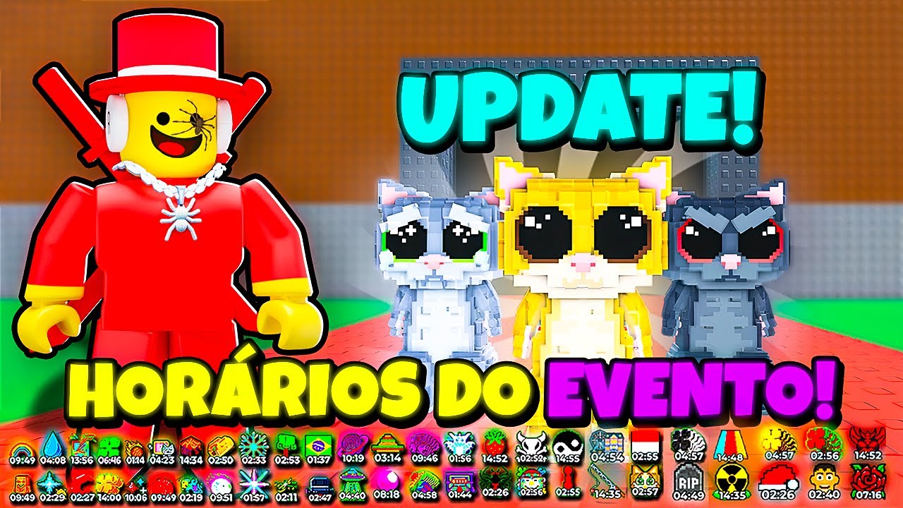 O SAMMY REVELOU OS HOR&Aacute;RIOS DO NOVO EVENTO SECRETO DE HOJE NO ROUBE UM BRAINROT!