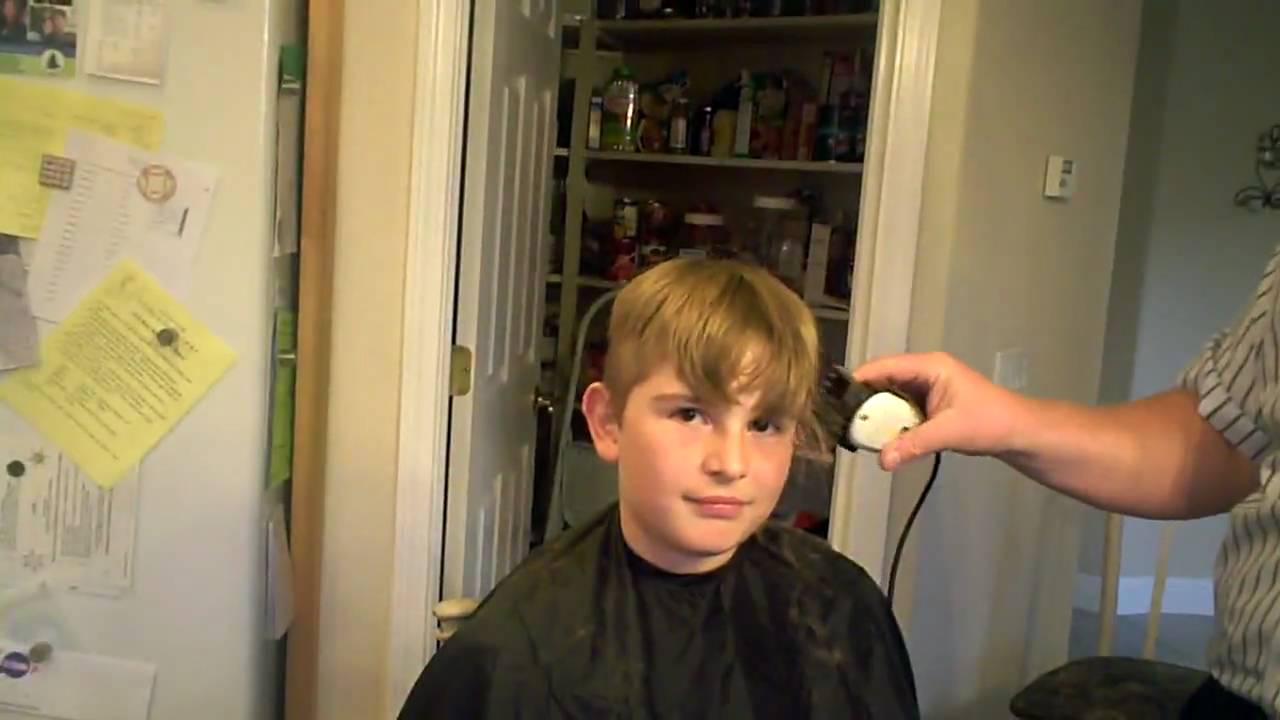Dominic gets a haircut