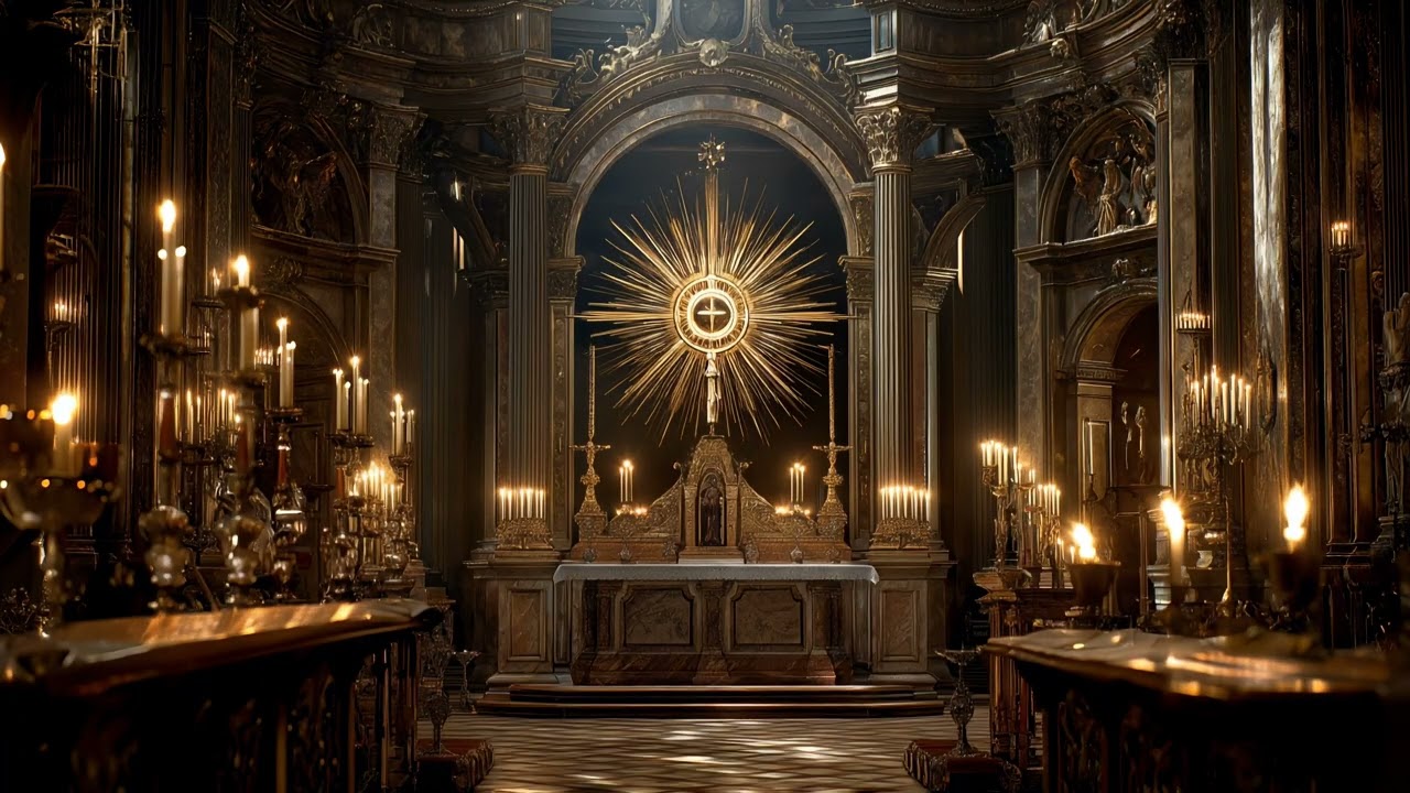 Gregorian Chant for Eucharistic Adoration | Worship of Christ’s Presence & Sacred Devotion  ✝️🕯️ 4K