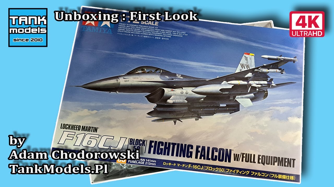 Unboxing 204 - F-16 CJ Block 50 w/full equipment - Tamiya 60788