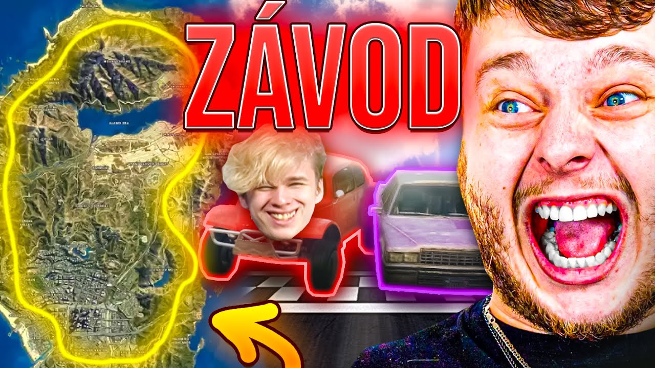 MEGA ZÁVOD PŘES CELÉ GTA, KDE O VŠEM ROZHODUJE KOLO ŠTĚSTÍ! 😱| Morry&‪@BowTeaG&‪@DejvikGOD