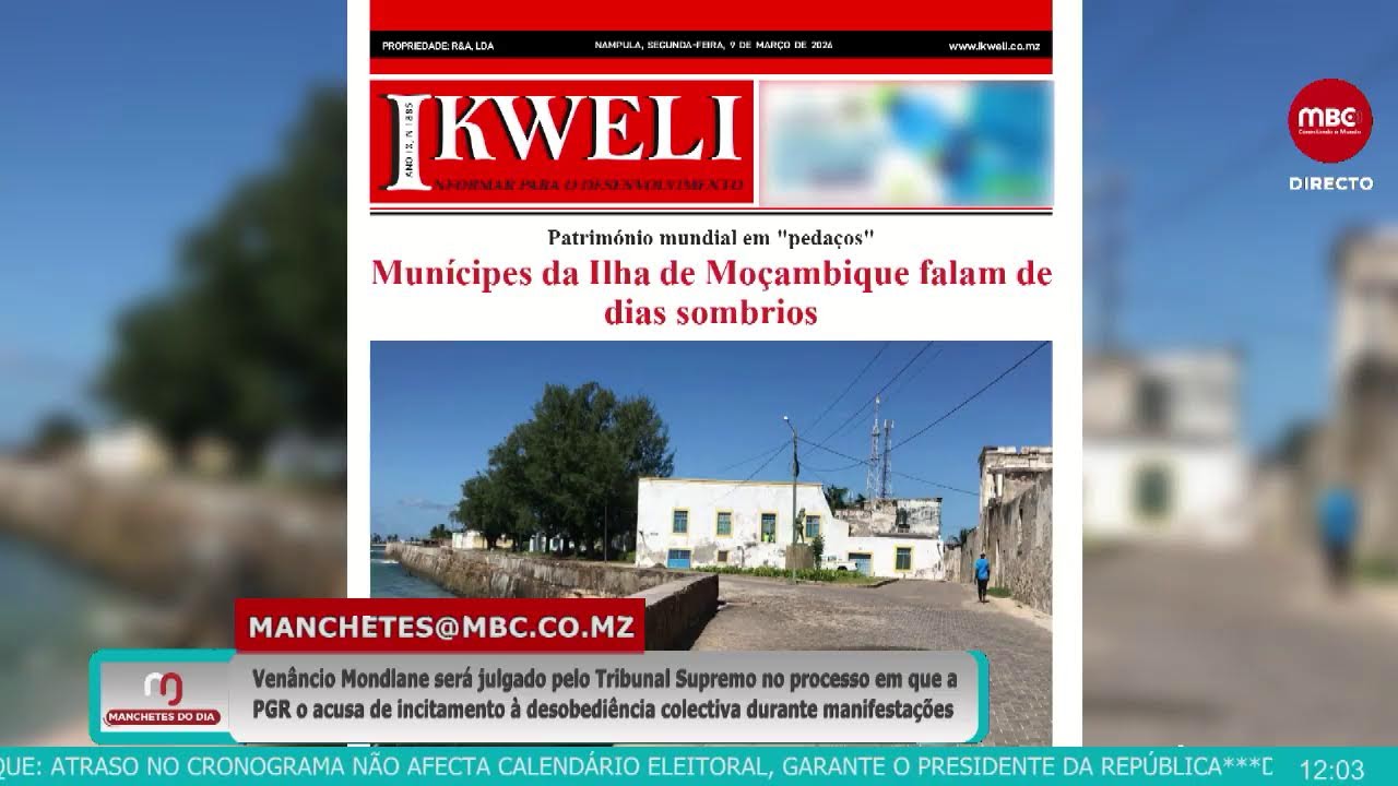 MANCHETES  DO DIA | SEGUNDA-FEIRA (09/03) | MBC TV