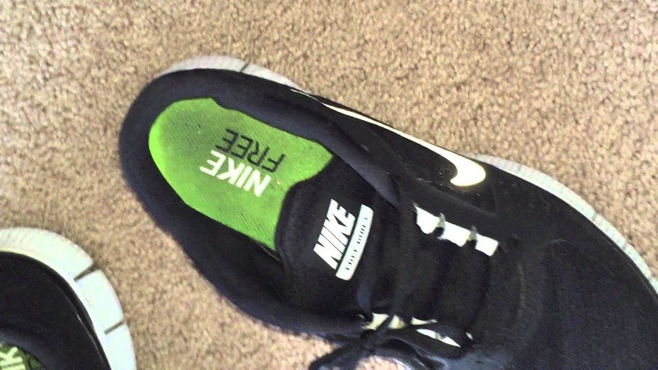 Sweaty Nike Free Run after a Sockless 10k Run