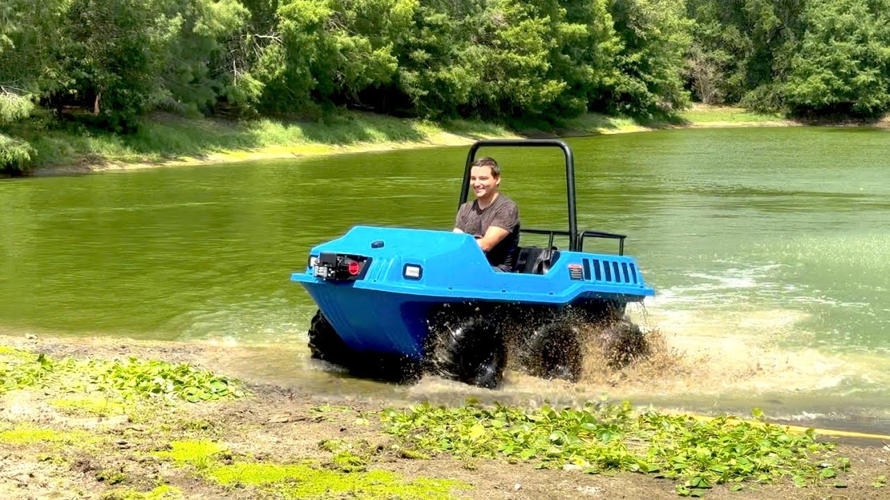 2024 MAX 2 6x6 Amphibious ATV Splashing in the Water