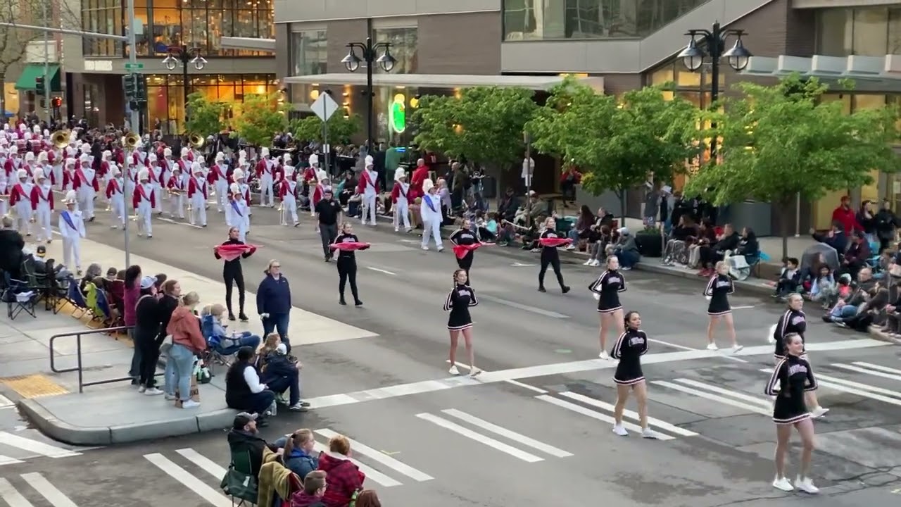 Mt. Spokane High School Performing in the 2022 Lilac Parade. Video 2 of 2