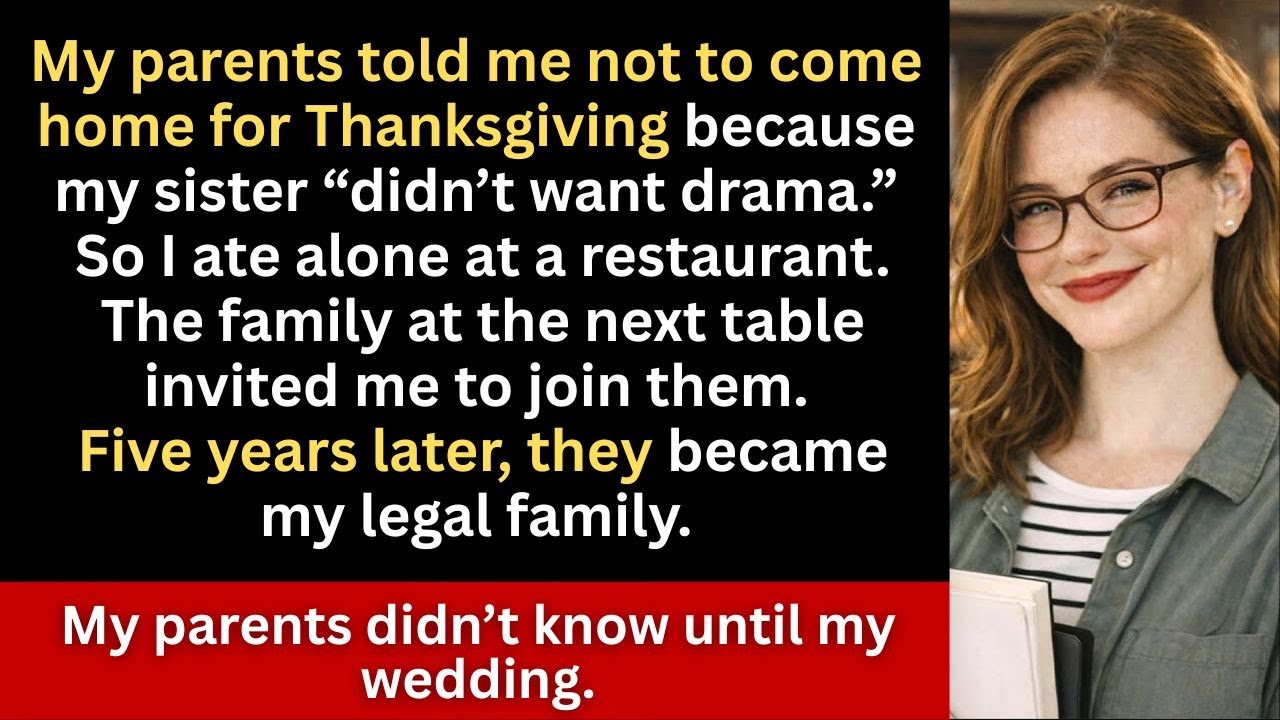 “My Parents Didn’t Want Me Home for Thanksgiving—They Learned the Truth at My Wedding”