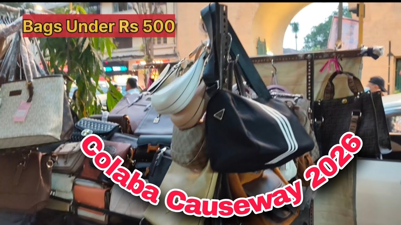 Colaba Causeway Shopping Bags Market 🛍️ | Mumbai Street Market Tour