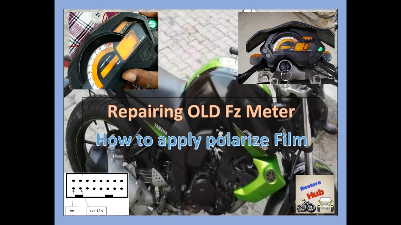 Digital meter display problem #Yamaha #FZ Meter Repair #Old #meter restoration #Linear #polarizer