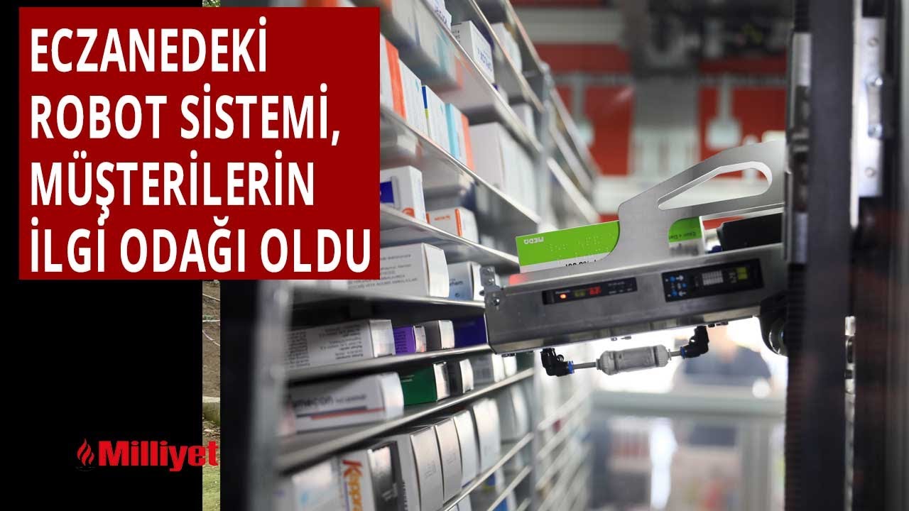 Eczanedeki robot sistemi, müşterilerin ilgi odağı oldu
