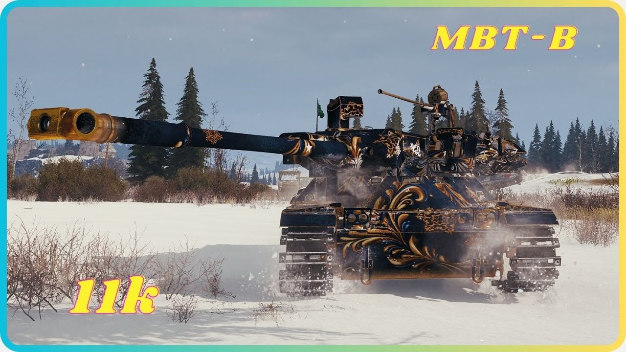 MBT-B on God Mode 😱 11k Damage in 5 Minutes 🔥.  World of Tanks Top Replays.
