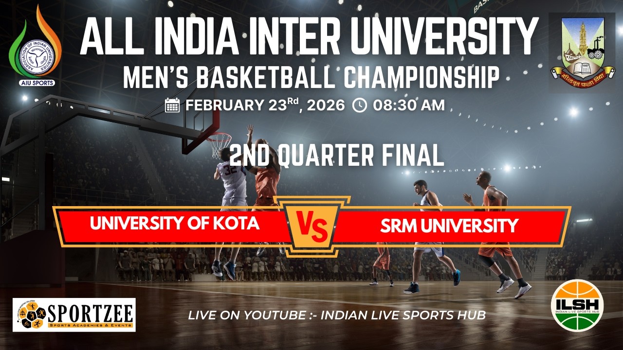 QF-2 || UNI. OF KOTA VS SRM UNI || All India Inter University Men’s 🏀 Championship