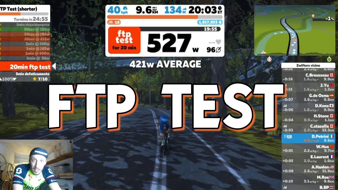 FTP TEST ZWIFT | La Mia Nuova FTP