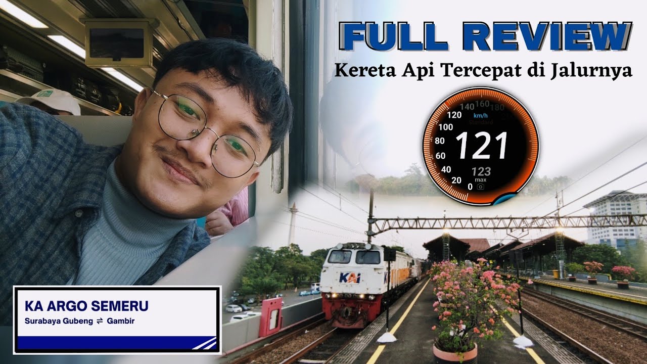 Trip Perdana KA Argo Semeru Jakarta ke Surabaya || Kereta Api Baru & Tercepat di Jalurnya