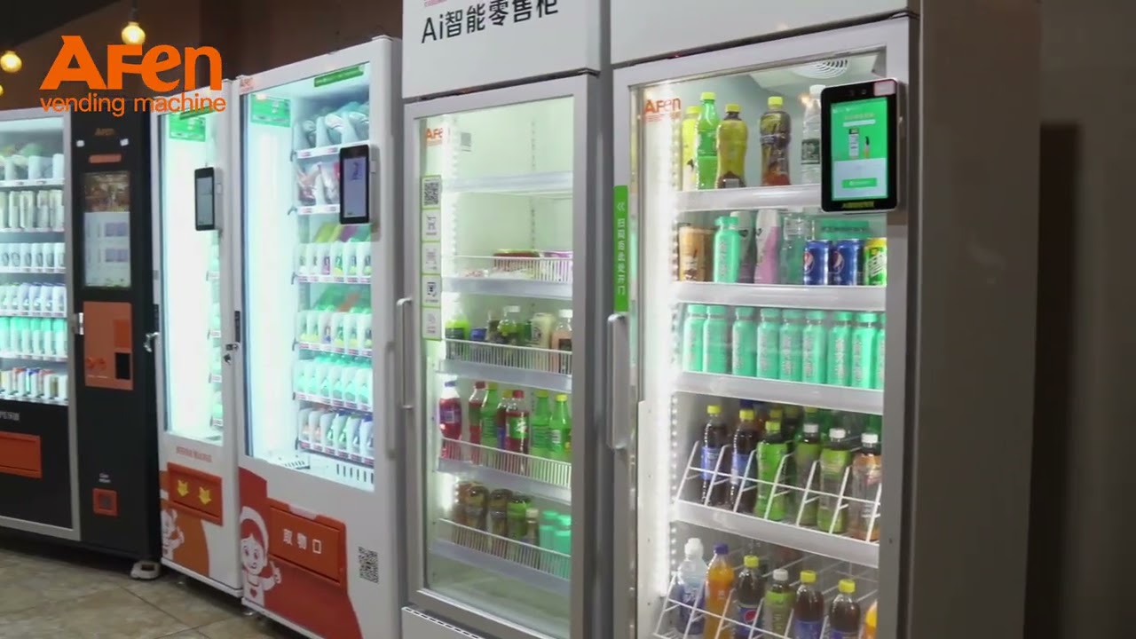COMBINATION SNACK AND DRINK VENDING MACHINES
