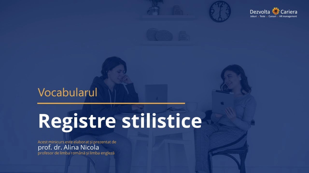 REGISTRE STILISTICE - sinteză (vocabularul limbii române pentru admitere la poliție, jandarmi, ANP)