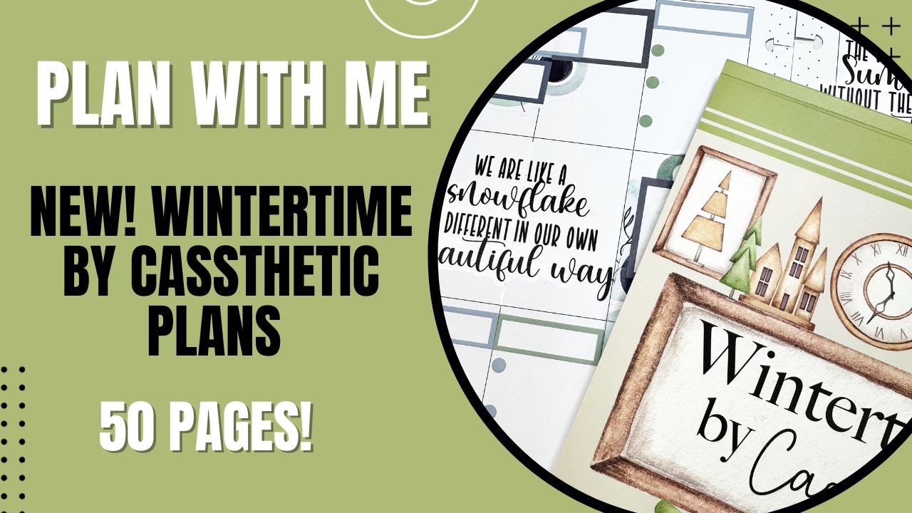 New! Flip Thru & Plan With Me | Wintertime 50 Page Sticker Book