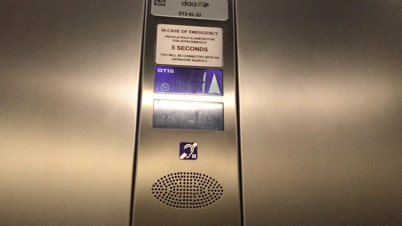 Dublin IR: Otis Traction MRL Food Court Elevators Terminal 2 Dublin Airport