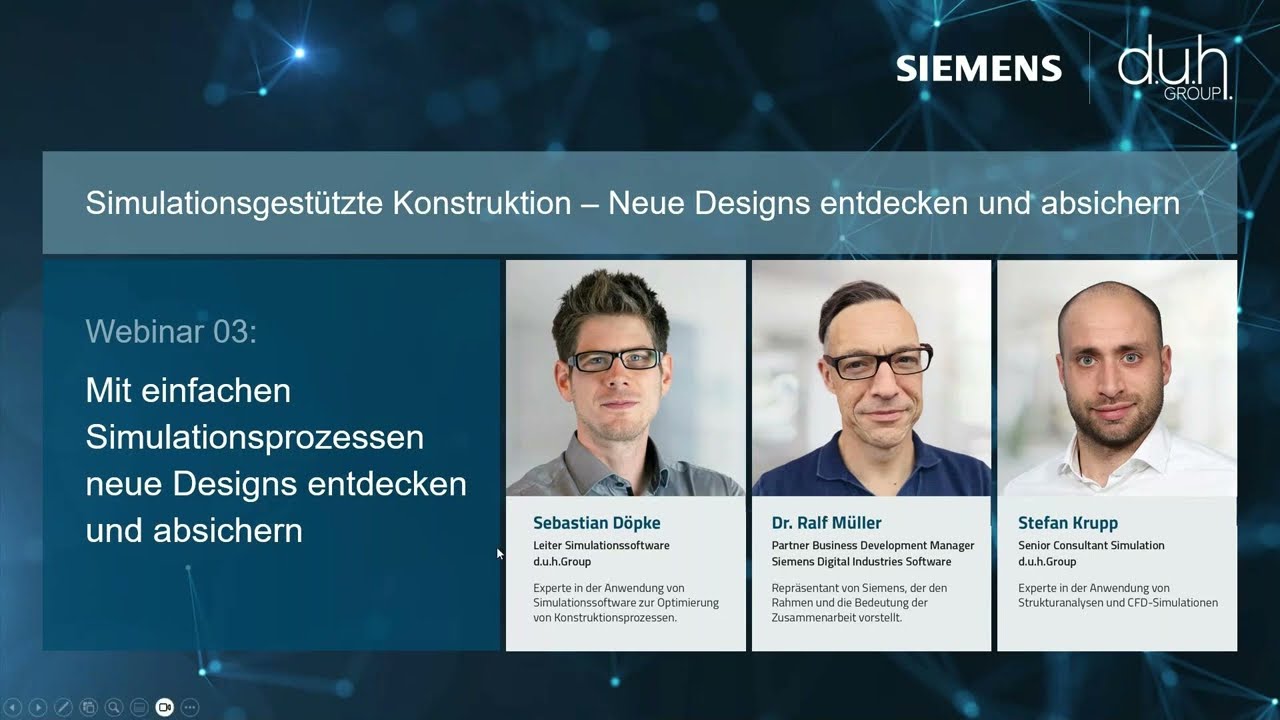 Webinar 03: Mit einfachen Simulationsprozessen neue Designs entdecken und absichern
