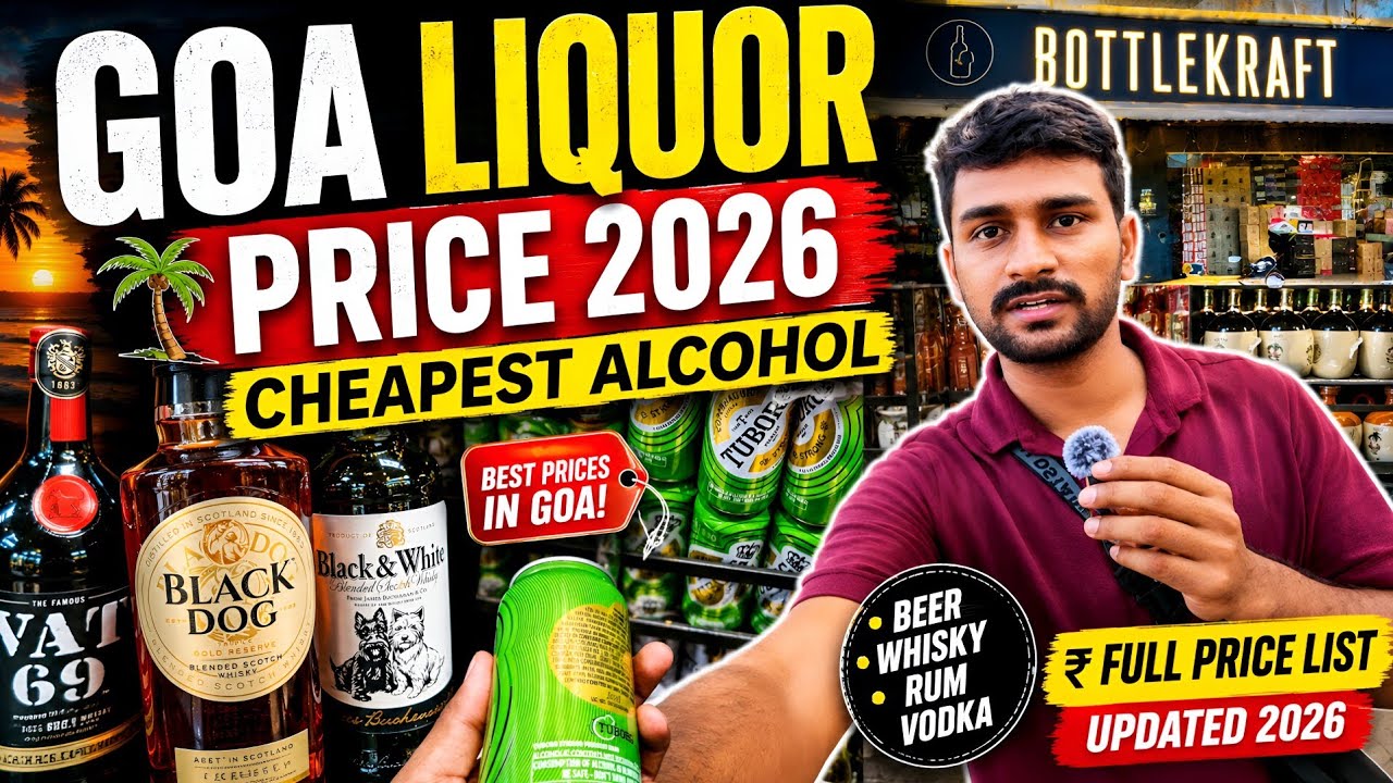 Goa Liquor Price 2026🍾Goa Alcohol Price List 2026 | Goa Wine Shop Price List | Liquor Rates In Goa