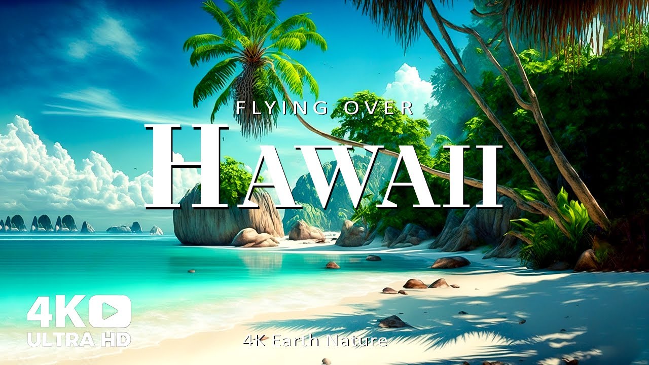 Hawaii 4K UHD - Красивая природа с расслабляющей музыкой (4K Video Ultra HD)