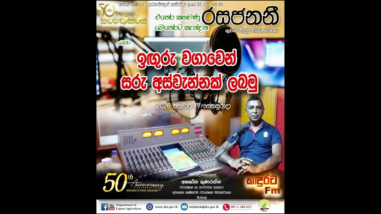 රසජනනි - ඉඟුරු වගාවෙන් සරු අස්වැන්නක් ලබමු