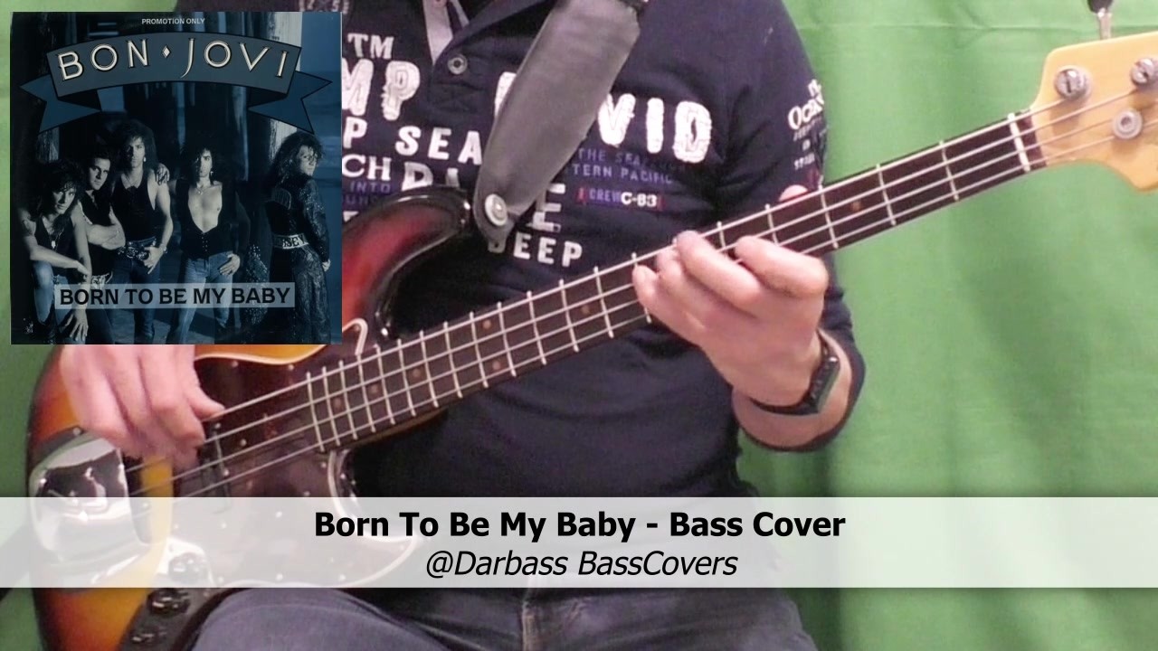 [Bon Jovi] Born To Be My Baby - Bass Cover 🎧 (with bass tabs 🎶pdf)