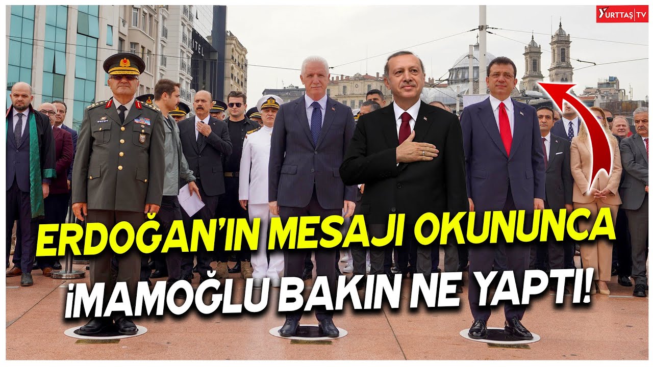 Erdoğan'ın mesajı okununca Ekrem İmamoğlu bakın ne yaptı!