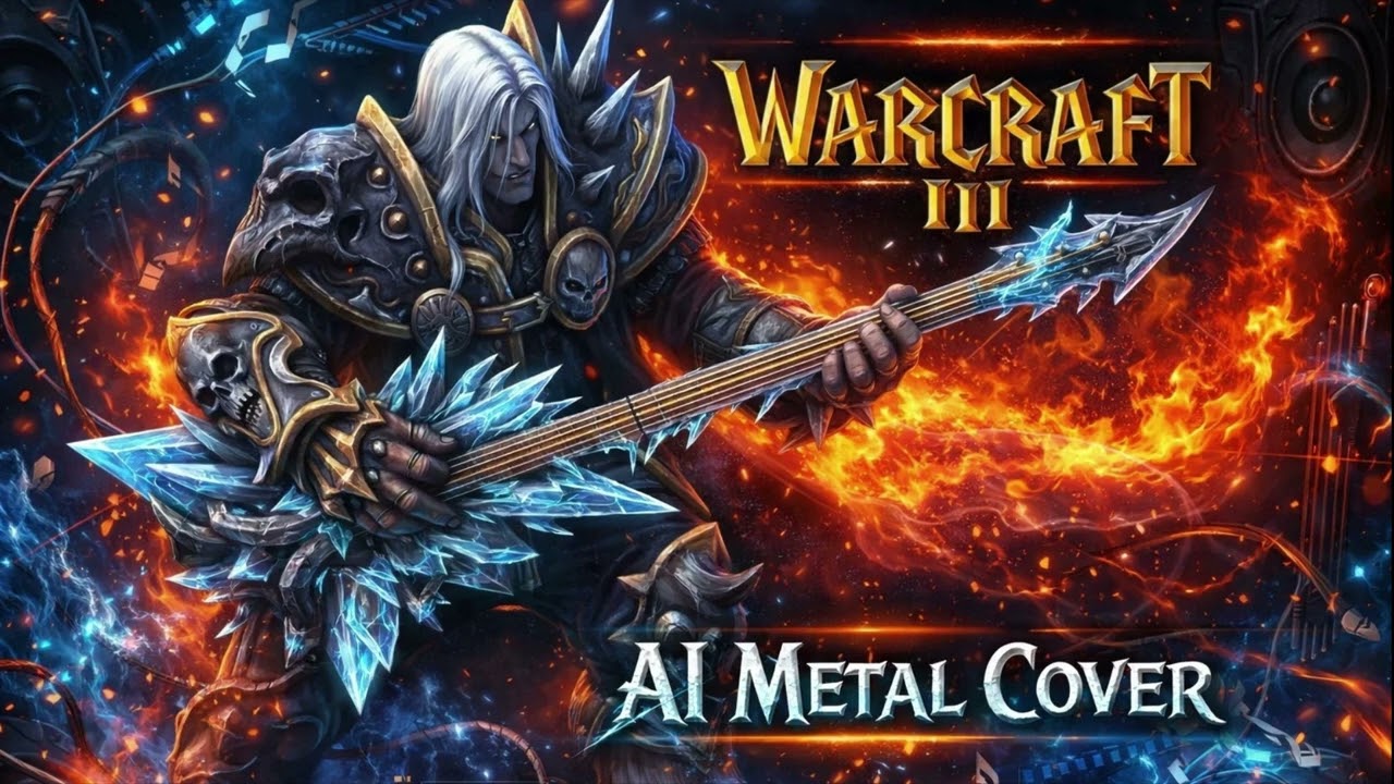 WarCraft 3 - Human 2 (Lordaeron's Fall) Theme | AI METAL COVER (from Roman Samartsev)