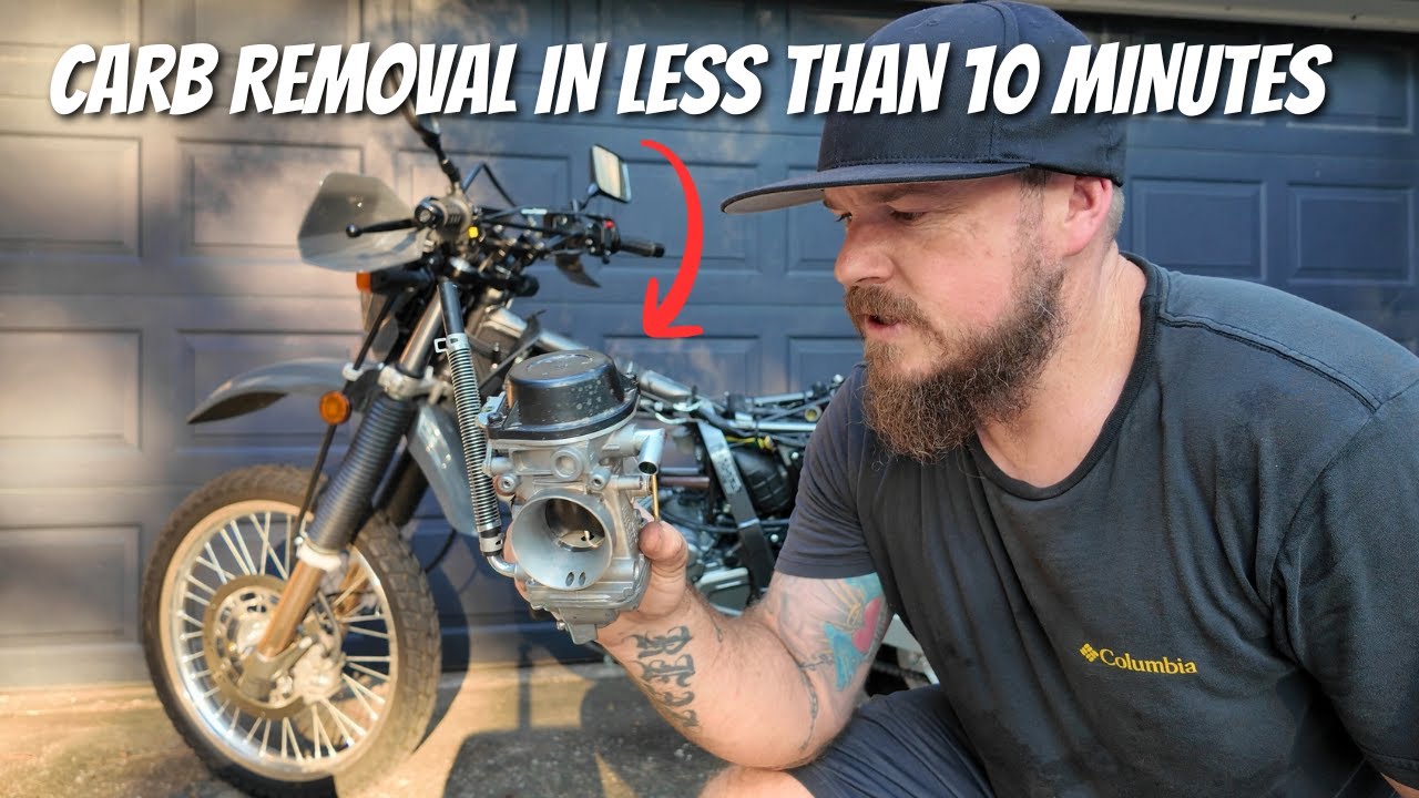 DR650 carburetor removal