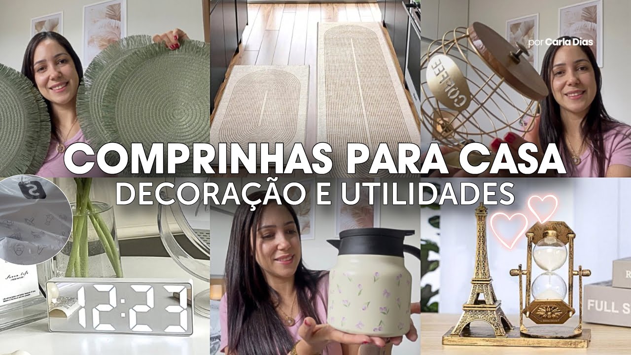   🛍️ COMPRINHAS PARA CASA | DECORAÇÃO, UTILIDADES E ACHADINHOS INCRÍVEIS ✨recebidos SHEIN home