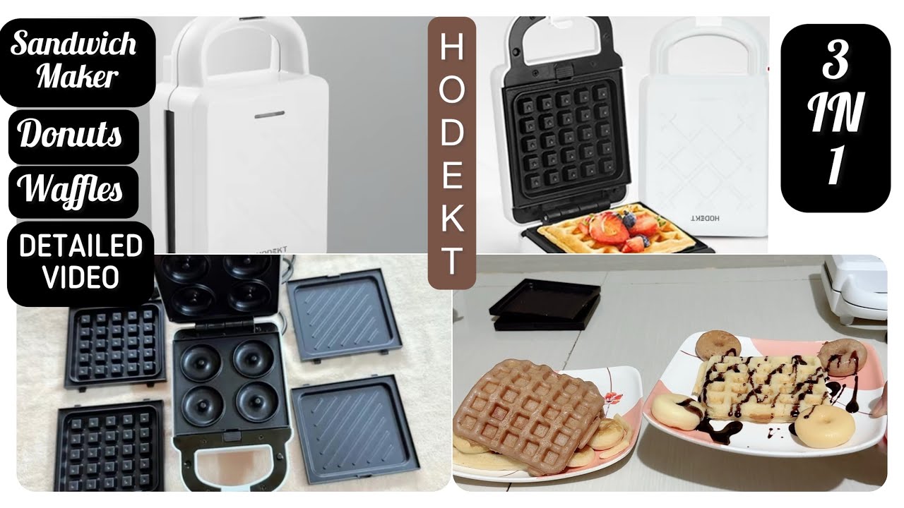 HODEKT 3in1 Waffle Maker/Sandwich Maker/Donut Maker /Breakfast Maker/#sandwich-maker #3in1 #trending