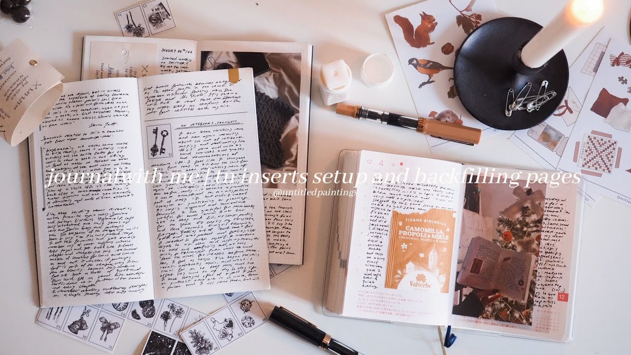on journaling inspiration, consistency and backfilling pages in the a6 hon 💭 a journal with me