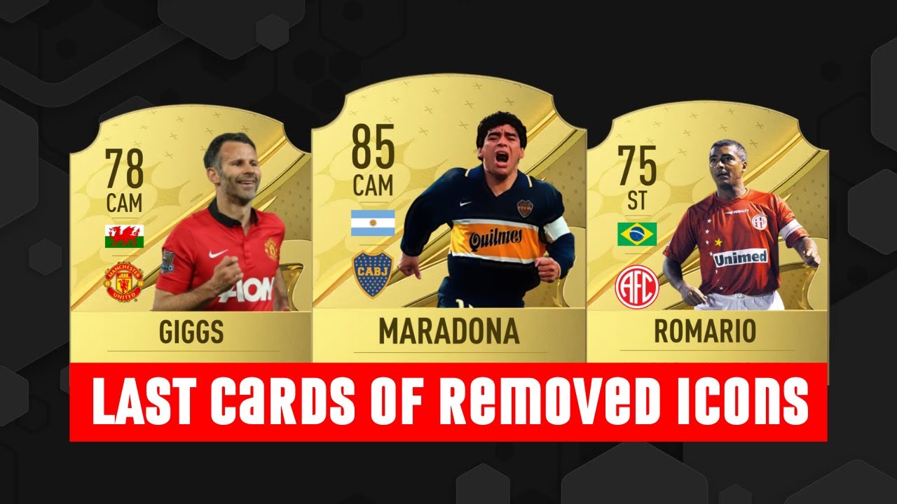 LAST CARDS of All REMOVED Icons From FIFA! 😨😭