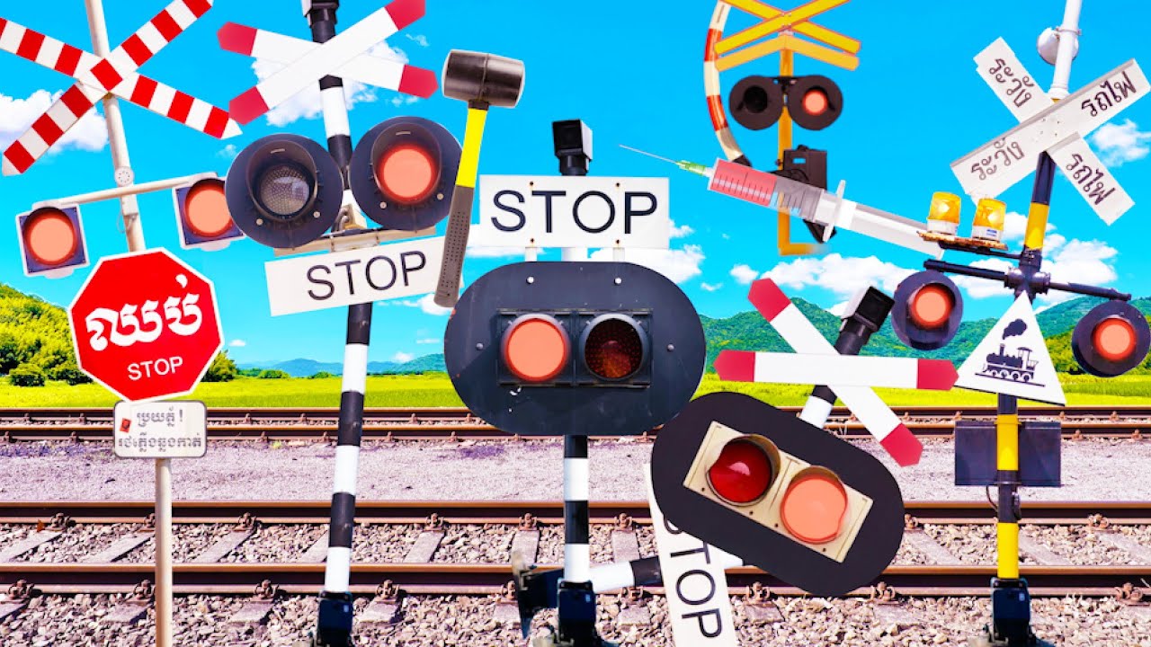 Railroad Crossing that Gets Refurbished After Falling Over