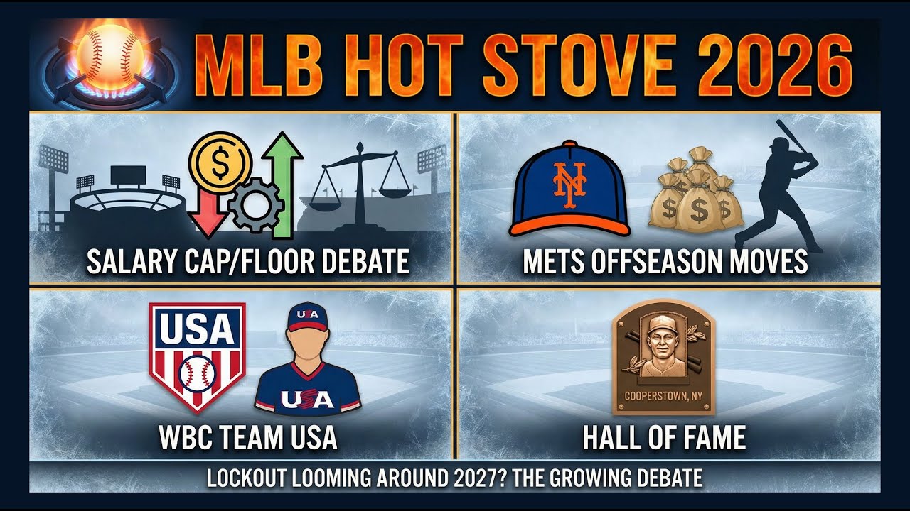 MLB Hot Stove 2026: Salary Cap/Floor Debate, Mets Offseason Moves, WBC Team USA, Hall of Fame