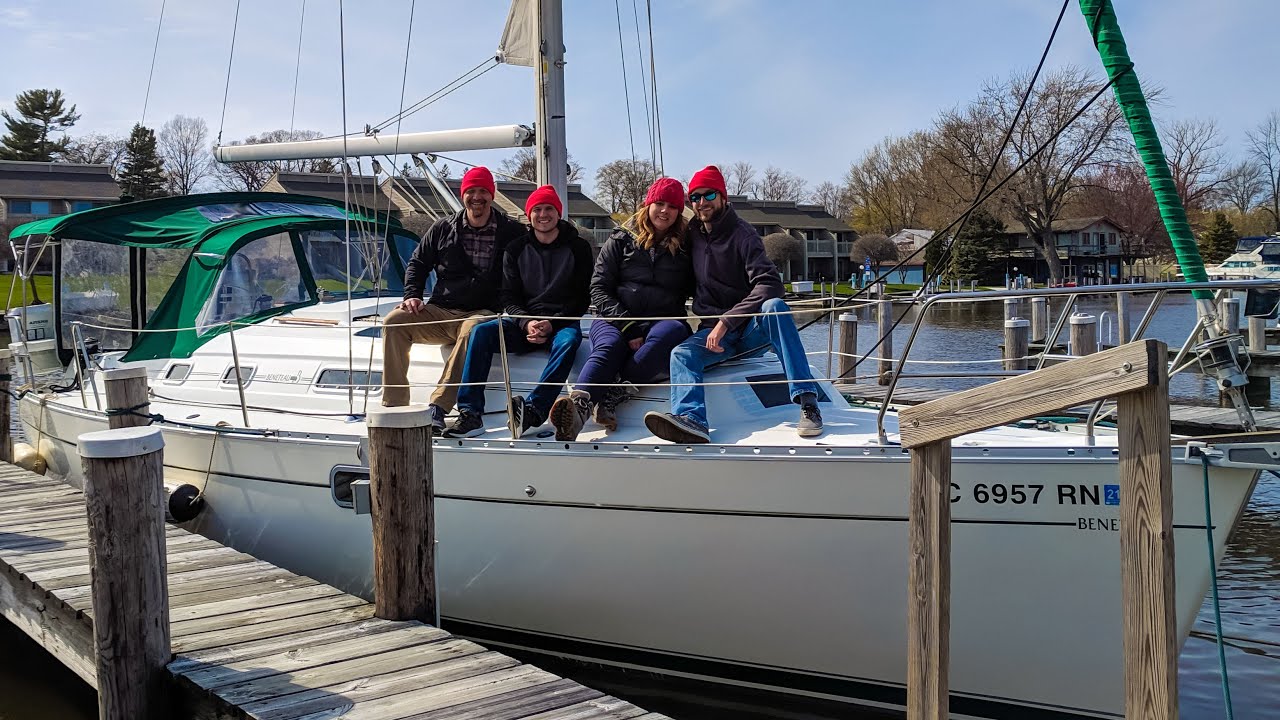 First sail from Holland to South Haven, Michigan on our new Beneteau Oceanis 321!