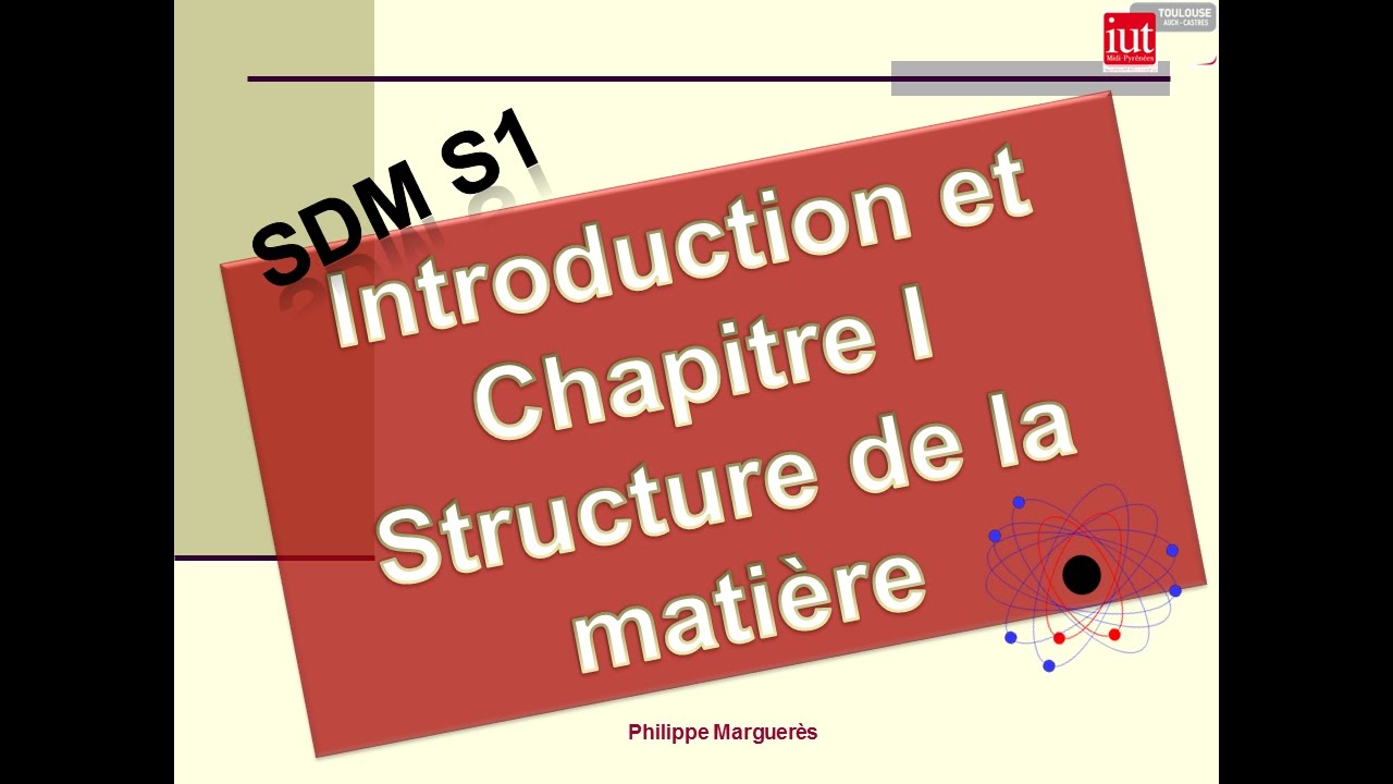 Cours 1 de la Science des Matériaux pour le GMP / Intro et Chapitre 1: Structure de la matière
