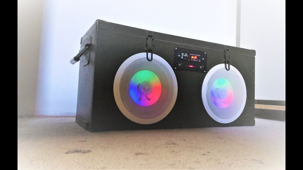 Cassa bluetooth con led fai da te
