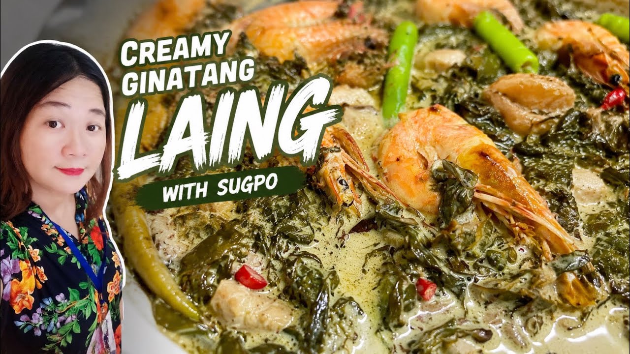 Creamy Ginataang Laing with Sugpo 🦐🌶️ | Rich, Creamy & Full of Flavor!