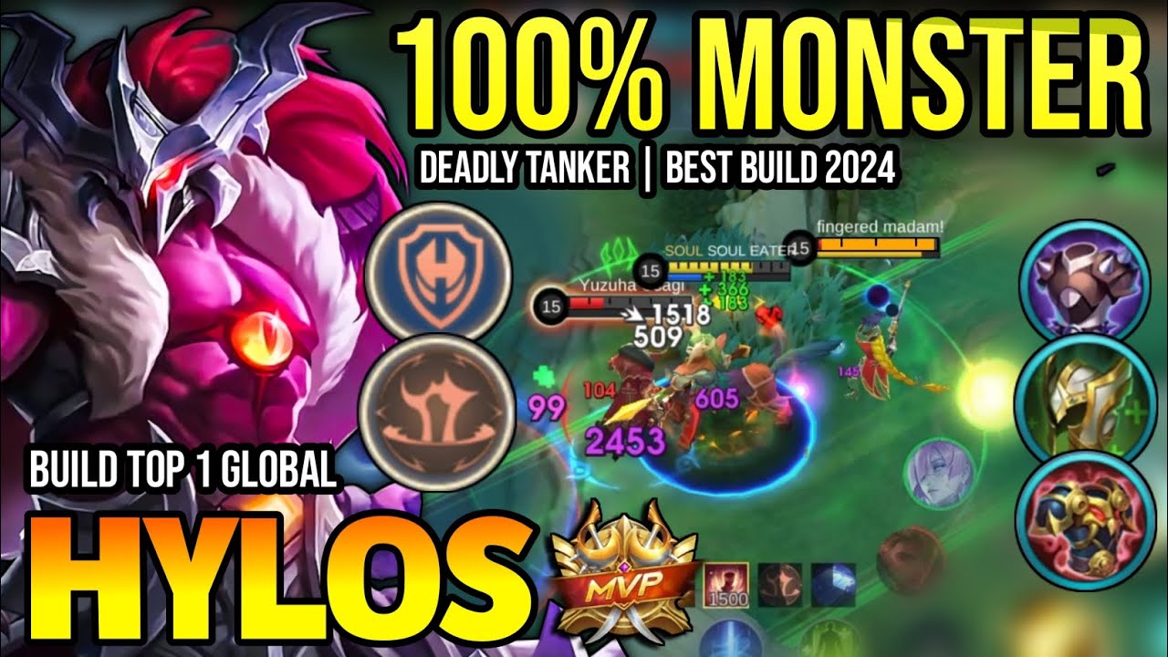 HYLOS BEST BUILD 2024 | BUILD TOP 1 GLOBAL HYLOS GAMEPLAY | MOBILE LEGENDS✓
