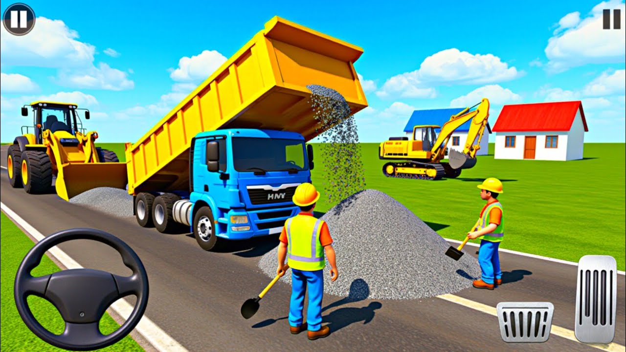 New City Road Construction Simulator Game🏗️ -  Construction Game - Android Gameplay