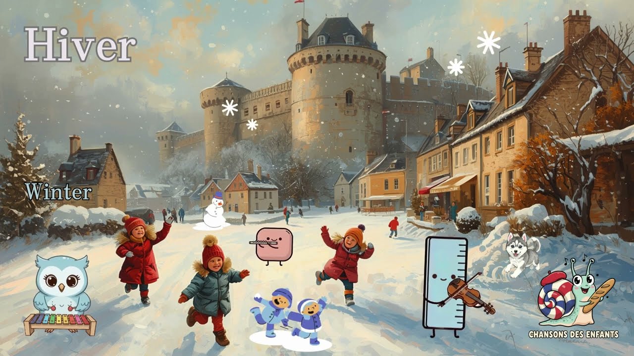 ❄️🎶 Chanson d’Hiver pour Enfants ☃️ Winter Song ✨ | Apprends les Mots de l’Hiver en Chantant ! 🎤🌨️