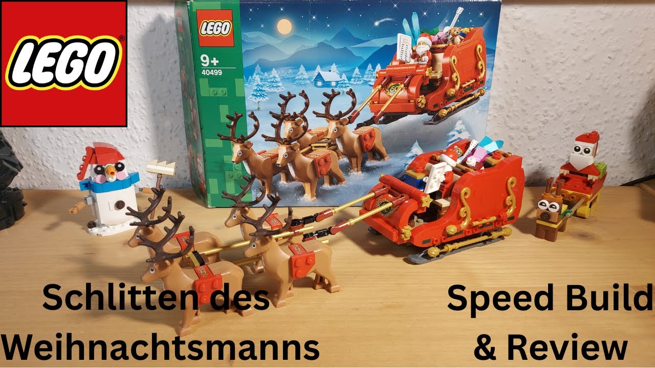 Lego 40499 Schlitten des Weihnachtsmanns - Speed Build & Review