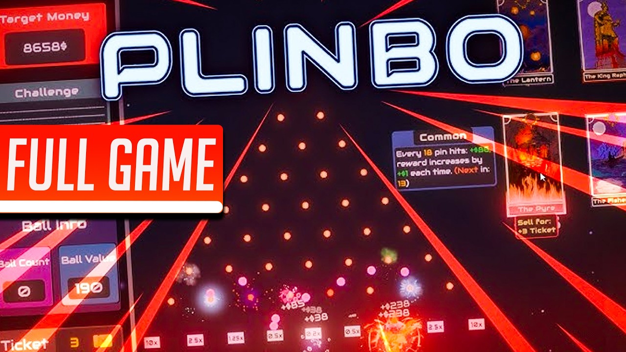 Plinbo: Roguelike Plinko [All 3 Levels] | Full Game No Commentary (4K 60FPS)